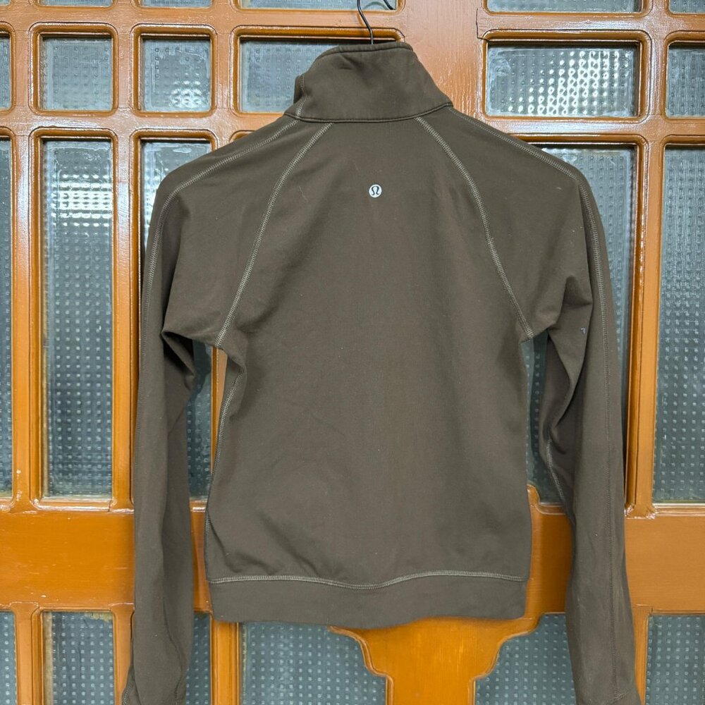 LULULEMON Scuba Jacket Women's Size 4 - Brown Zip Up Track Jacket - Athletic fit - Picture 5 of 6
